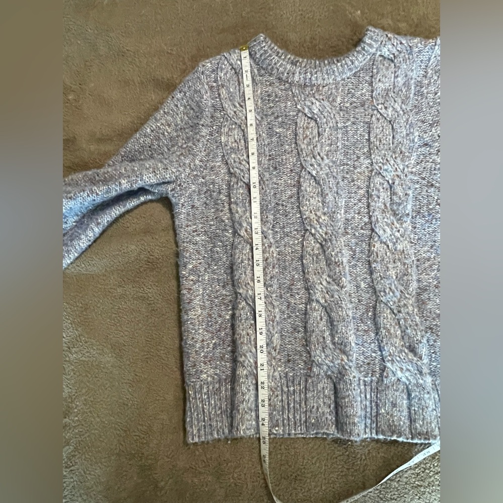 a new day Blue Crew Neck Sweater with Ribbed Details‎ size M - Picture 5 of 6
